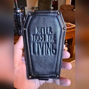 Blackcraft NEVER TRUST THE LIVING Coffin-Shaped Wallet